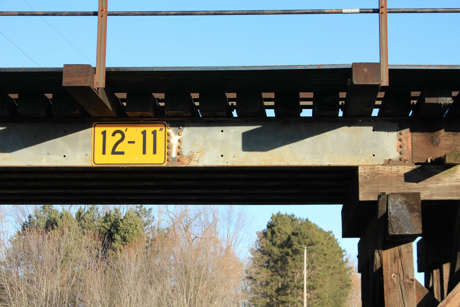 Empty holes on main span
